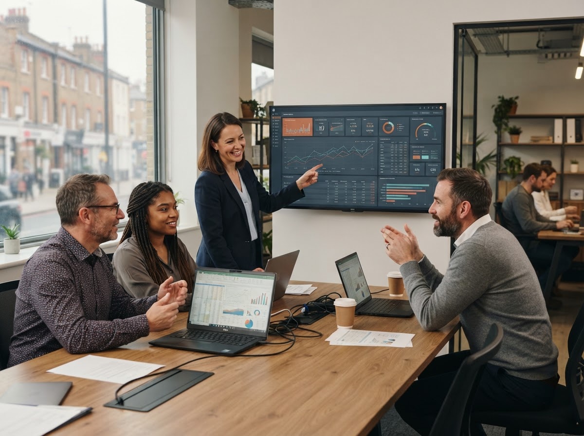 Wonastow analyst reviewing data models on screen